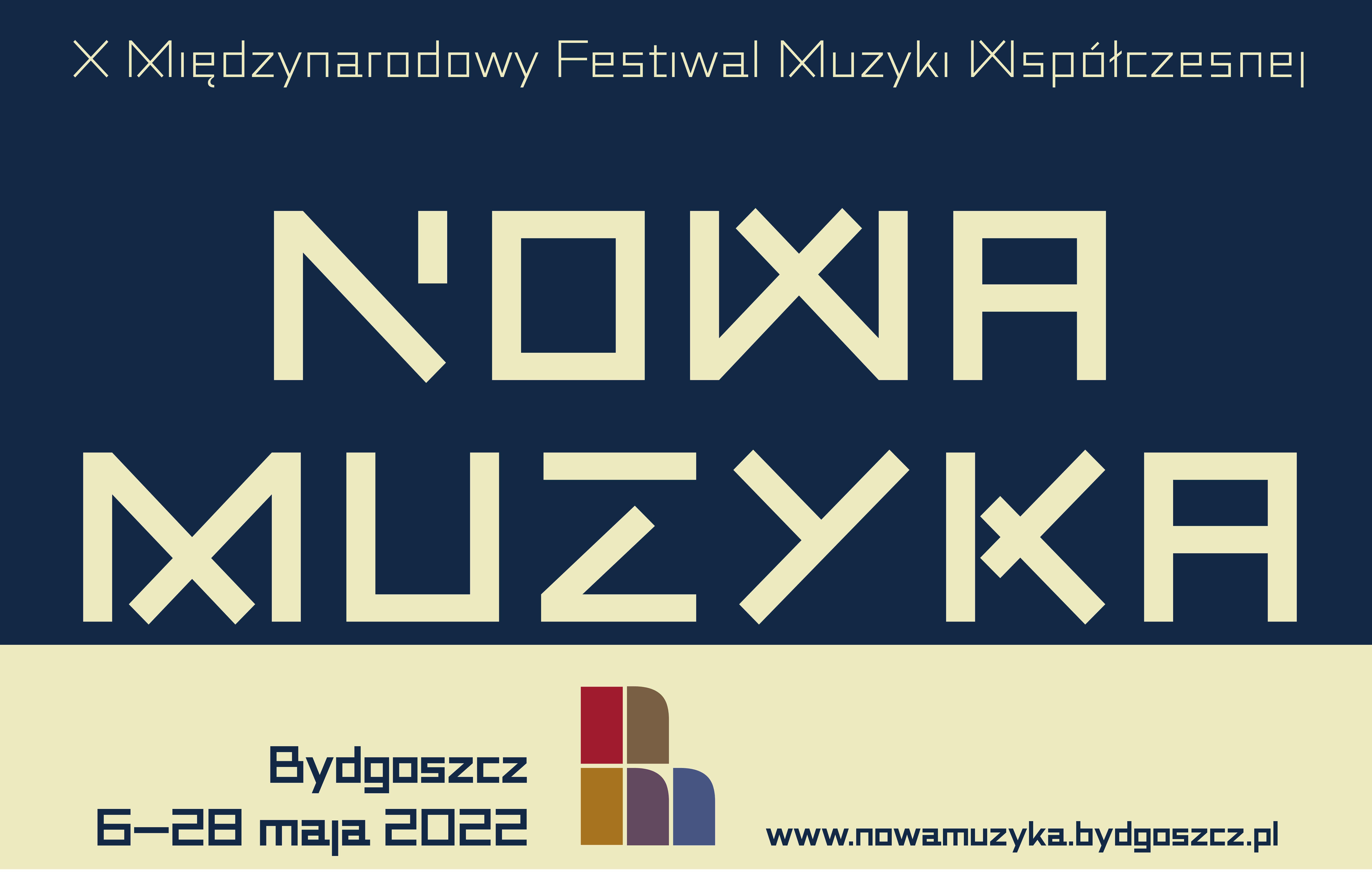 Baner Festiwalu NOWA MUZYKA 2022 w Bydgoszczy