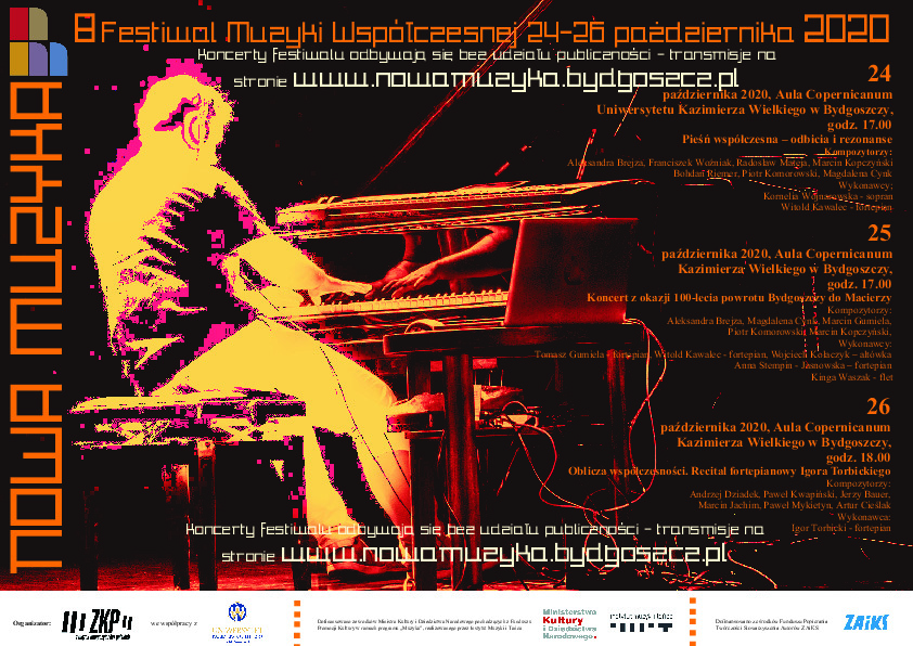 Plakat Festiwalu Nowa Muzyka 2020